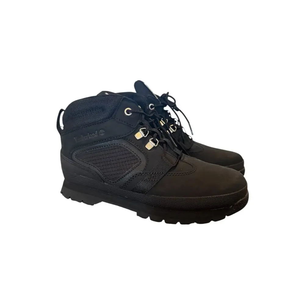 Timberland Boys Black Waterproof Hiking Boots Size 5 Youth A5SEG